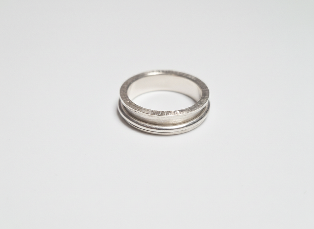 ADELE - Bague tournante en argent, anti-stress, vue détaillée