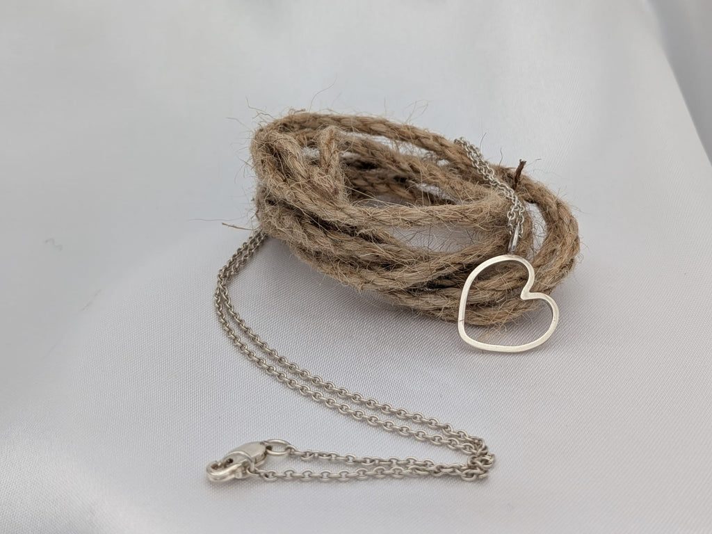 COLEEN - Pendentif coeur en argent (chaine incluse)
