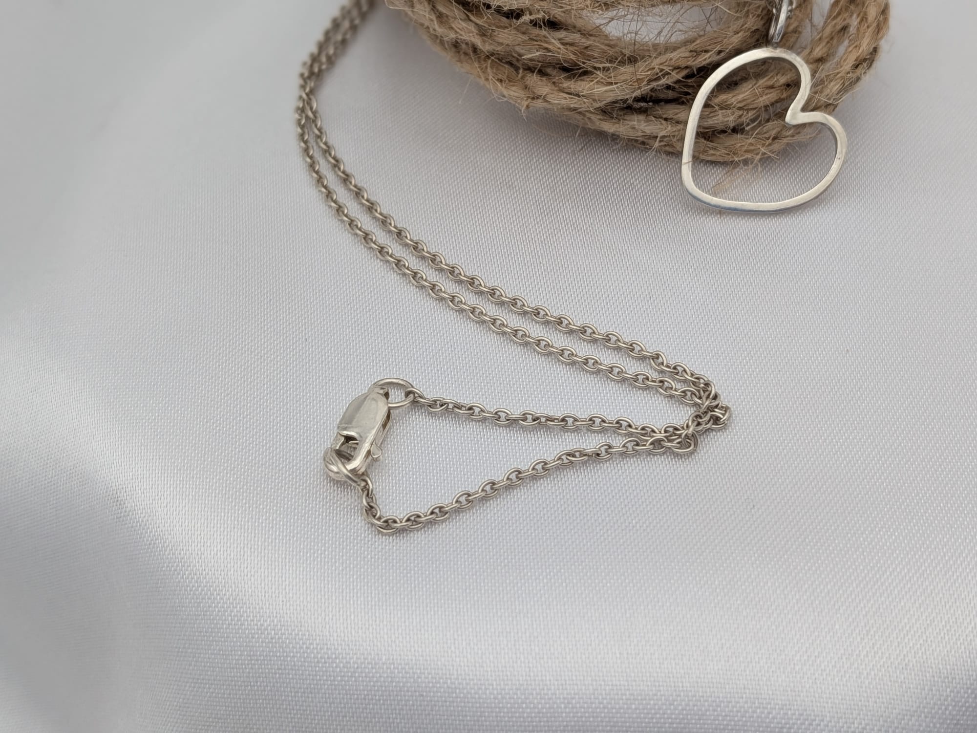 COLEEN - Pendentif coeur en argent (chaine incluse)